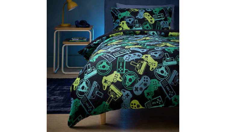 Argos Home Gamer Fleece Kids Bedding Set - Double