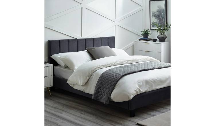 Julian Bowen Rosa Kingsize Bed Frame in a Box - Grey