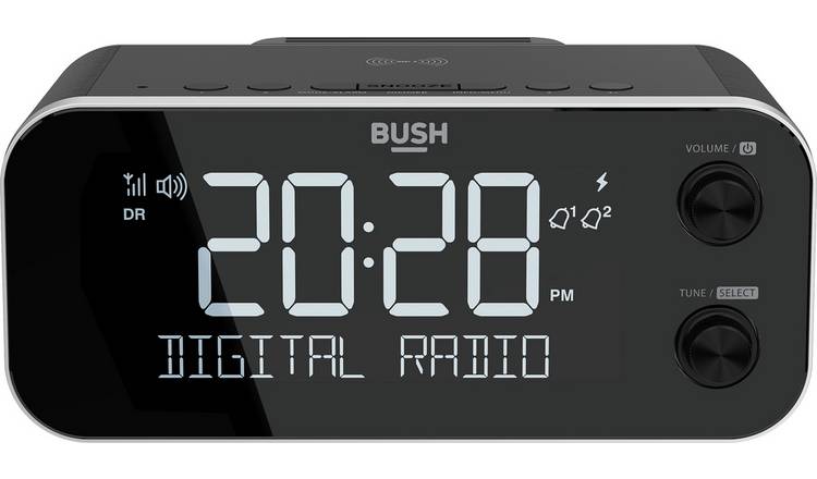 Bush DAB+ Clock Radio with Wireless Charging Dock