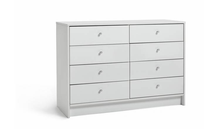 Argos Home Malibu 8 Drawer Chest - White