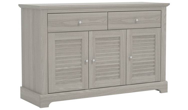 GFW Salcombe 3 Door 2 Drawer Sideboard - Grey