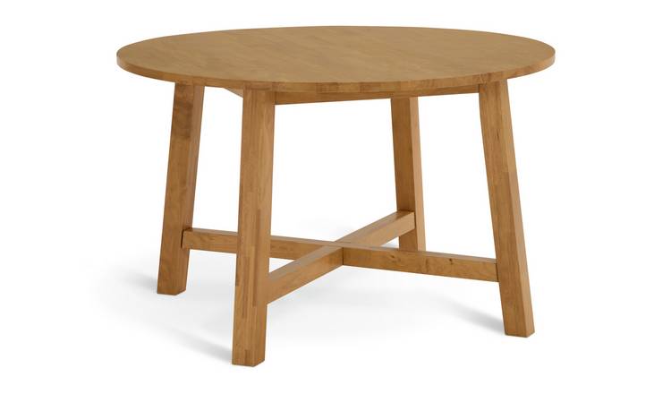 Habitat Trieste Round 4 Seater Dining Table - Oak