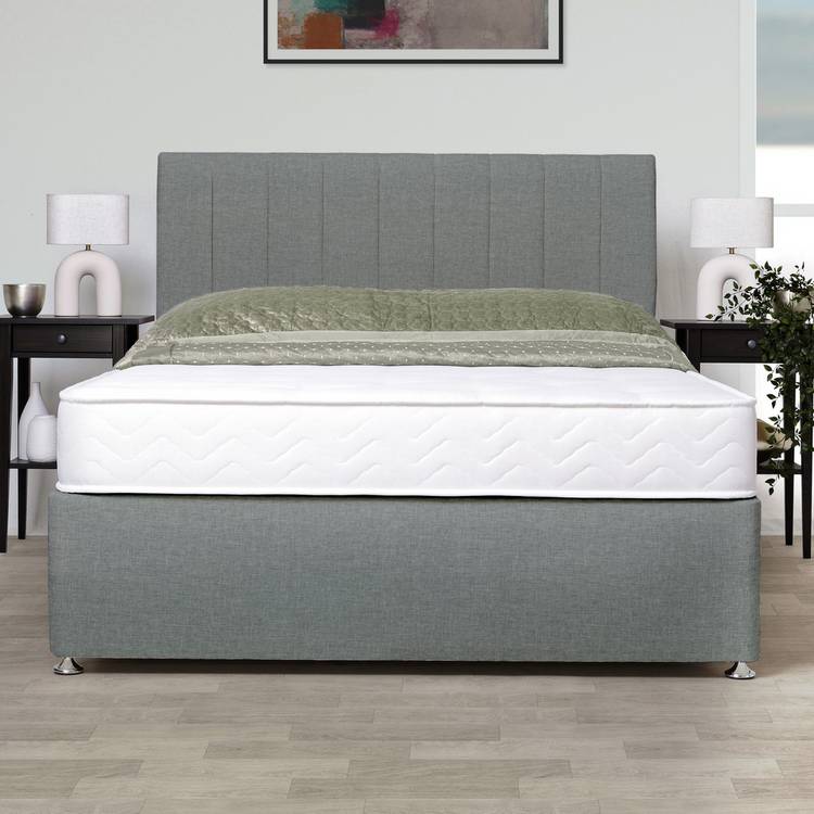 Argos Home Carlton Small Double 4 Drawer Divan Bed - Grey 0
