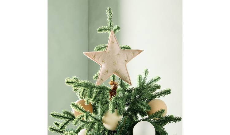 Habitat Clip On Star Tree Topper - Beige