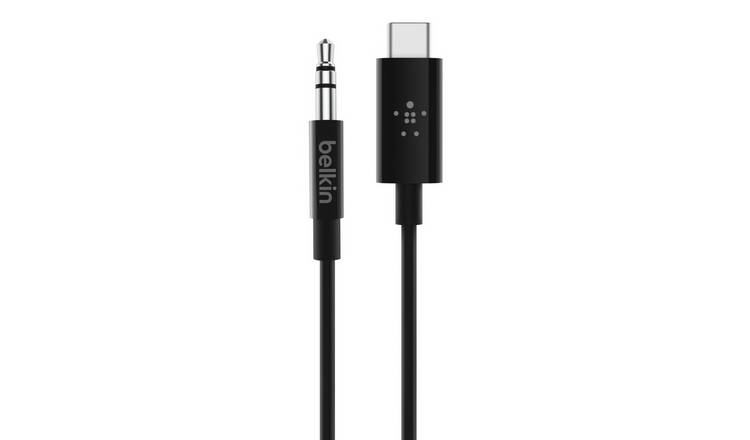 Belkin 3.5mm Aux Audio Cable with USB-C Connector - Black