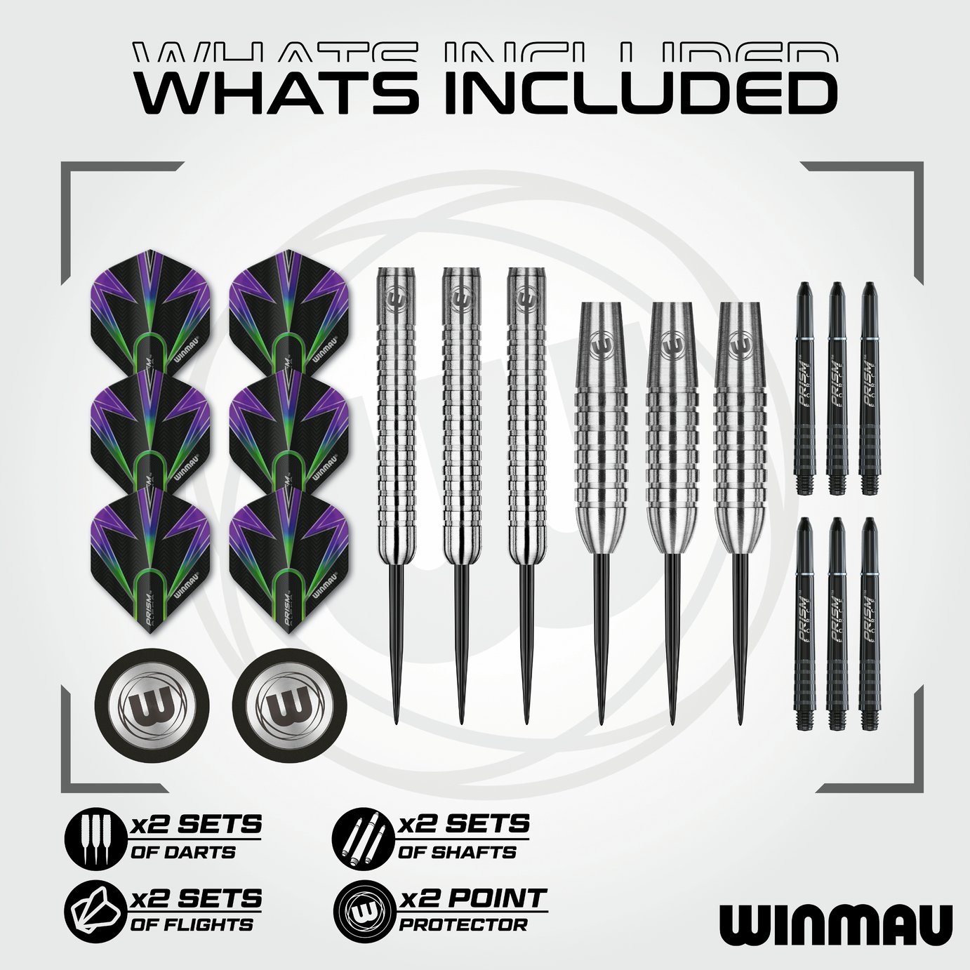Winmau Jules van Dongen 90% - Fléchettes pointe Acier