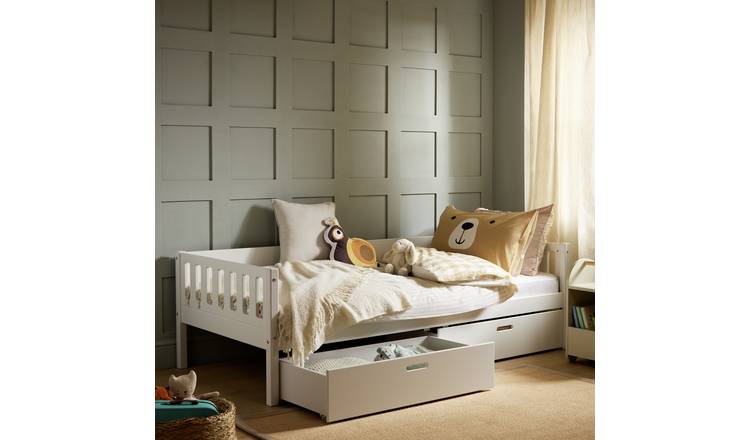 Habitat Kids Ronnie Single Day Bed & Drawer - White