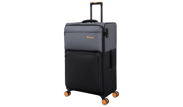 IT Luggage 8 Wheel Soft Suitcase - Large, Pewter