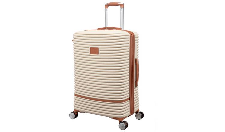 IT Luggage Expandable 8 Wheel Hard Suitcase - Medium, Cream