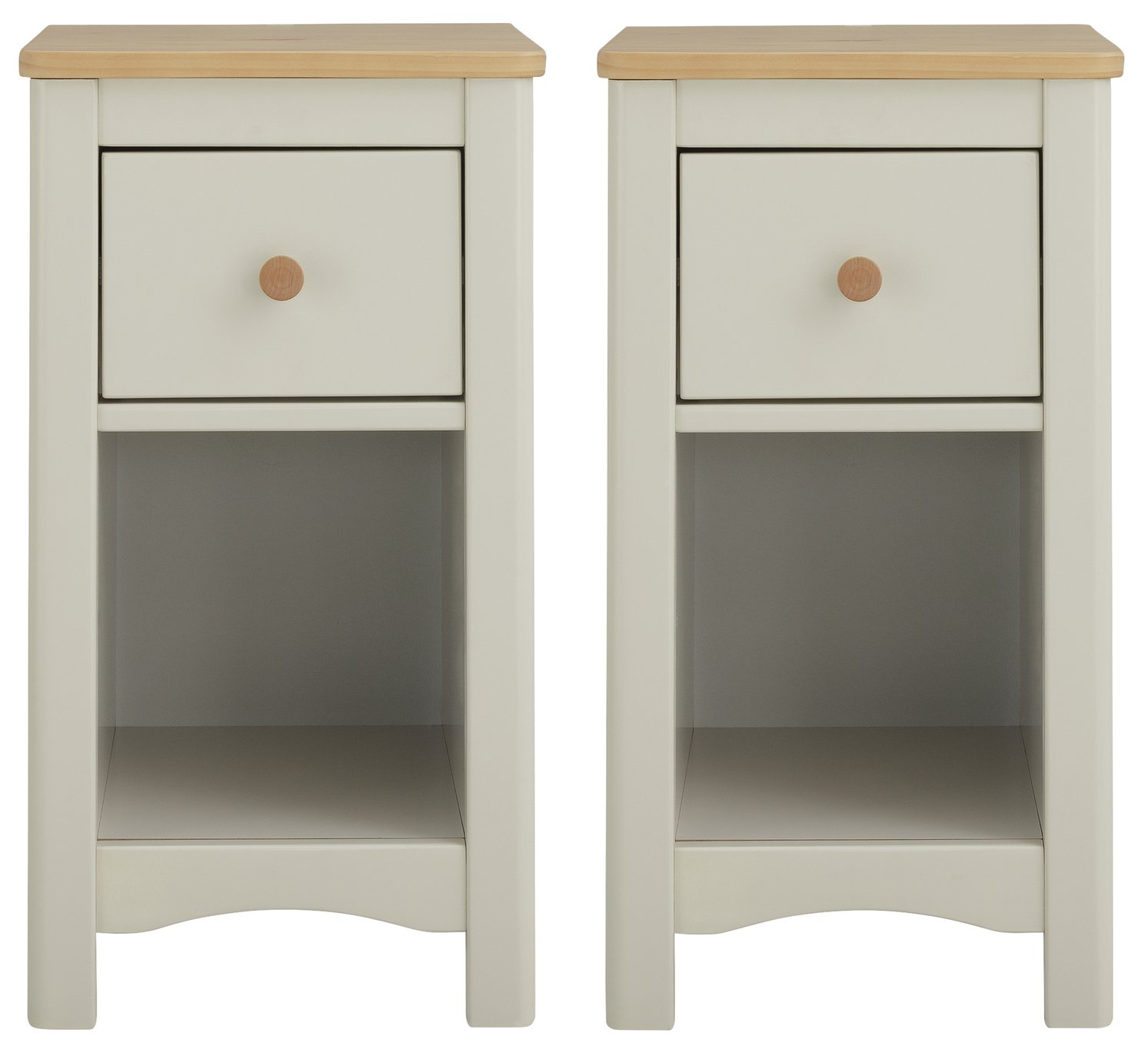 light grey bedside cabinet