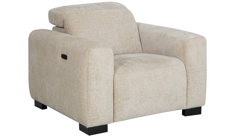 Habitat Reggie Fabric Recliner Chair - Beige