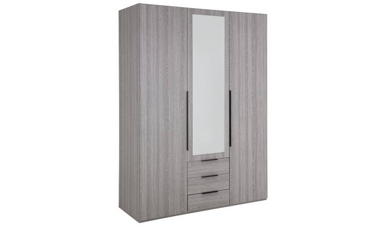 Argos Home Hallingford 3 Dr 3 Drw Wardrobe - Grey Oak Effect