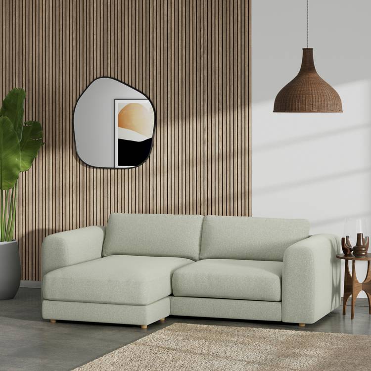 Habitat Ayr Reversible Corner Sofa - Sage Green - Ash Leg 0