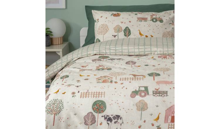 Habitat Cotton Little Farm Kids Bedding Set - Single