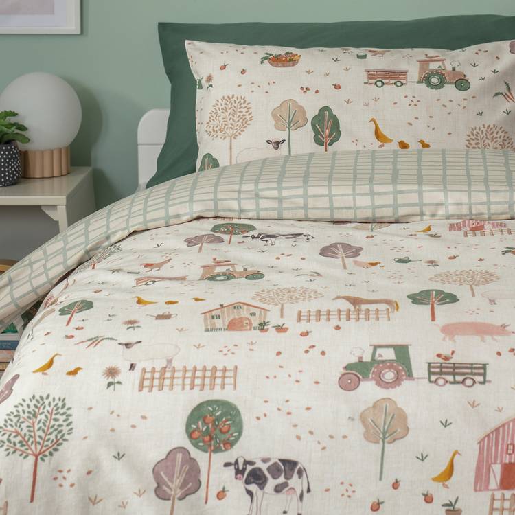 Habitat Cotton Little Farm Kids Bedding Set - Single 0