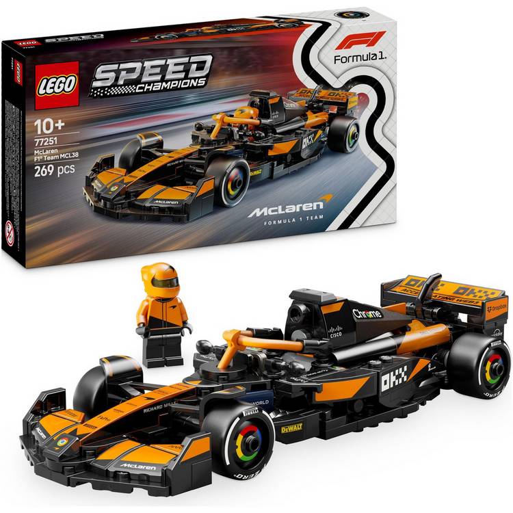 LEGO Speed Champions McLaren F1 Team MCL38 Race Car 77251 0