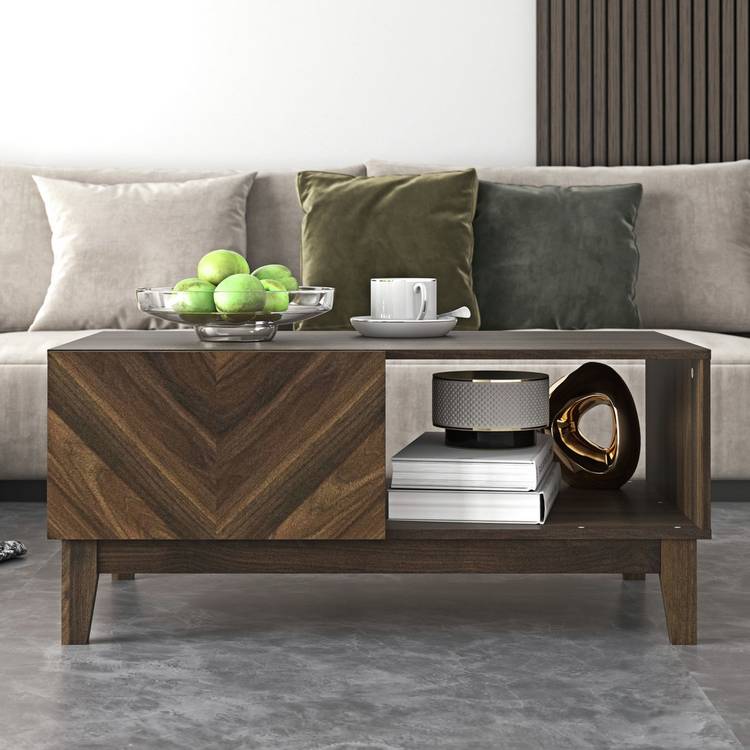 GFW Herringbone Coffee Table - Walnut 0