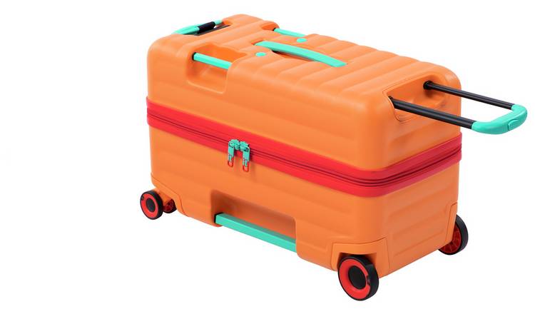 IT Luggage 6 Wheel Hard Suitcase - Small, Orange