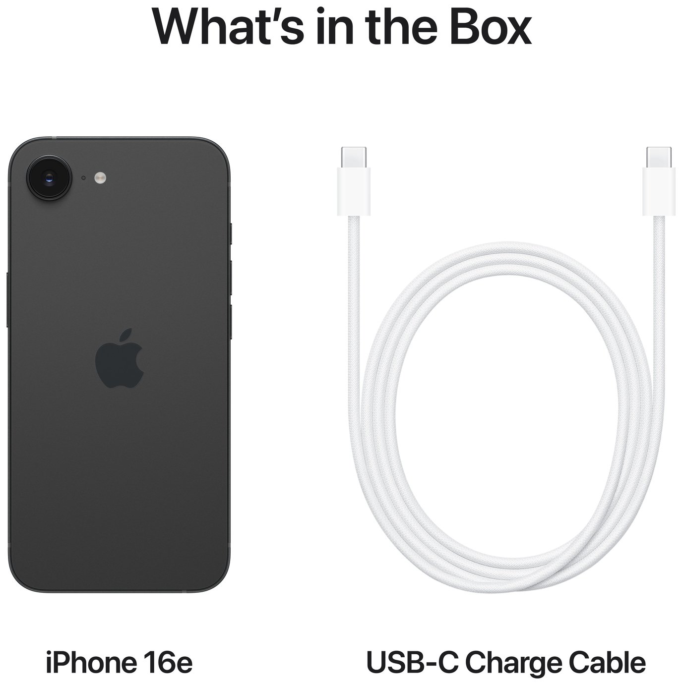 Buy SIM Free iPhone 16e 5G 128GB AI Mobile Phone - Black | SIM