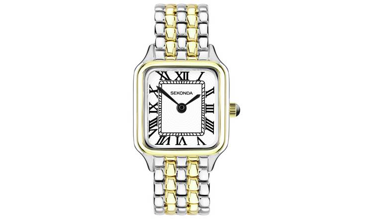 Sekonda Monica Two Tone White Dial Bracelet Watch