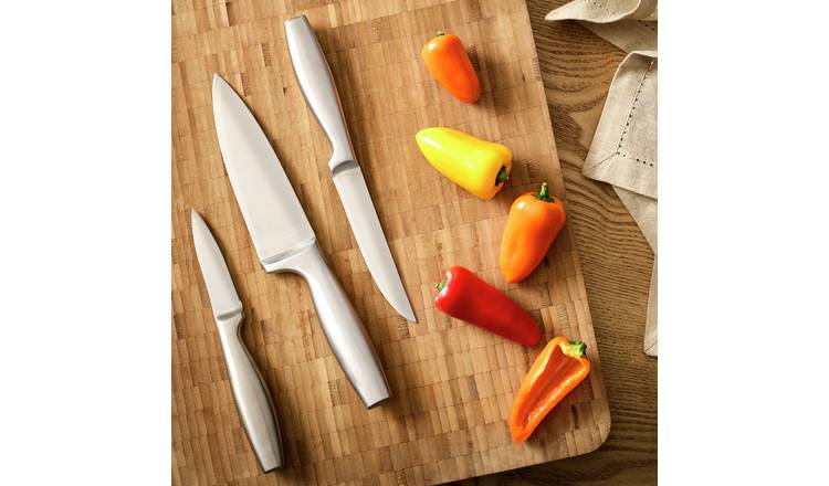 Argos Home 3 Piece Stainless Steel Knife Set 
