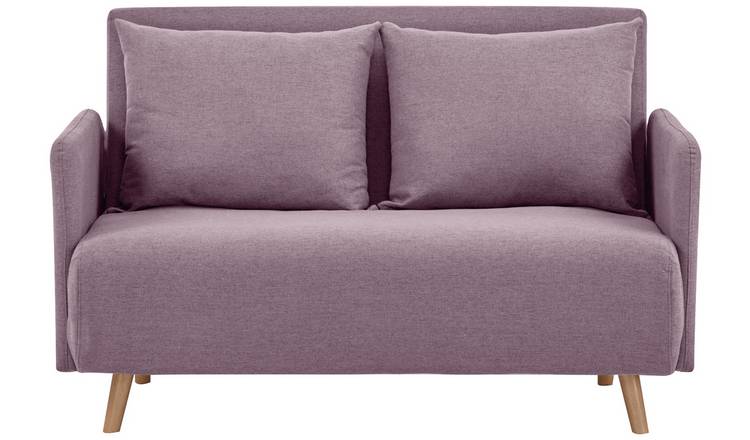 Habitat Alex Fabric Small Double Sofa Bed - Purple