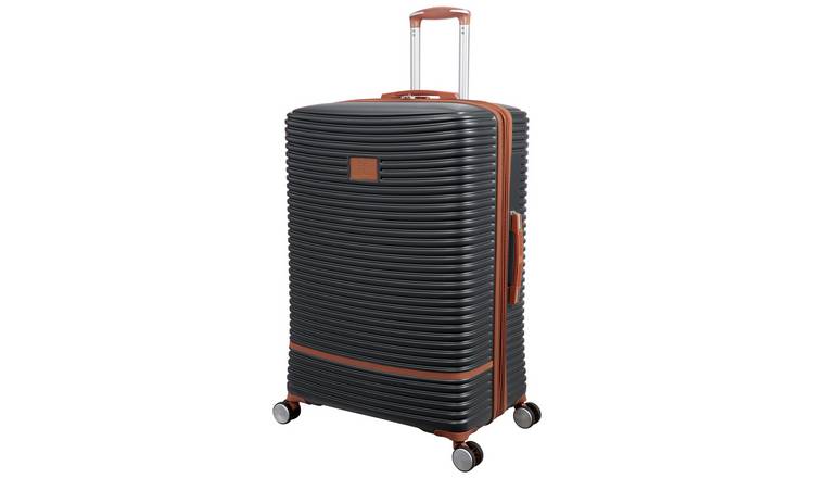 IT Luggage Expandable 8 Wheel Hard Suitcase -Large, Charcoal