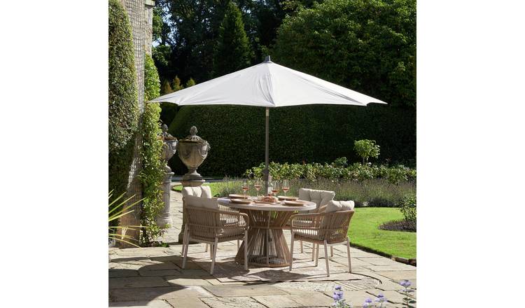 Pacific Martic 4 Seater Rattan Effect Patio Set - Natural
