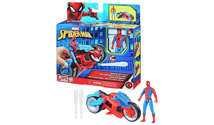 Marvel Avengers Spider-Man Figure with Shield-Shot Cycle