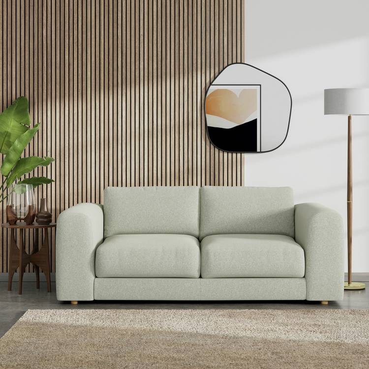 Habitat Ayr Fabric 3 Seater Sofa - Sage Green 0