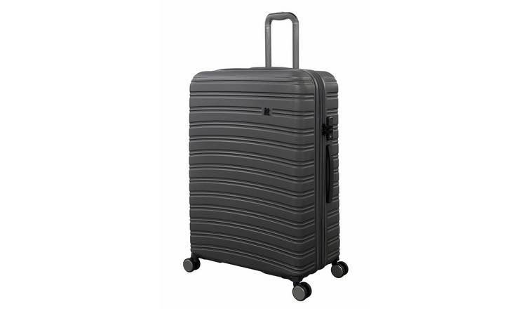 IT Luggage 8 Wheel Soft Suitcase - Charcoal, Large