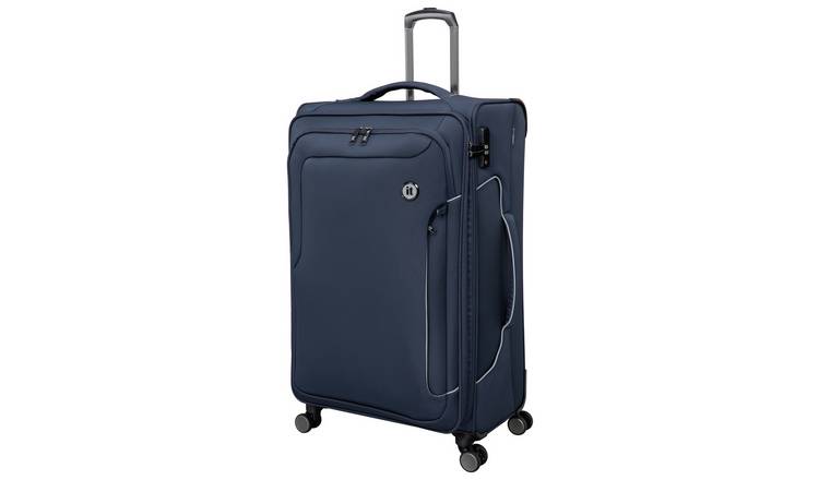 IT Luggage Expandable 8 Wheel Soft Suitcase - Large, Navy