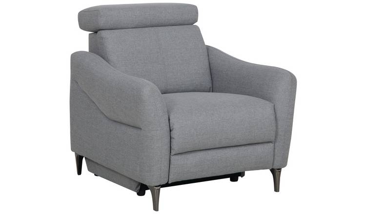 Argos Home Elias Fabric Recliner Chair - Grey