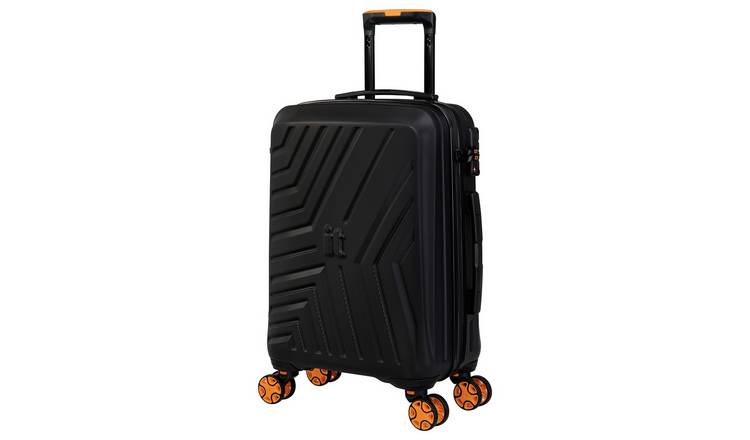 IT Luggage 8 Wheel Hard Suitcase - Cabin, Black