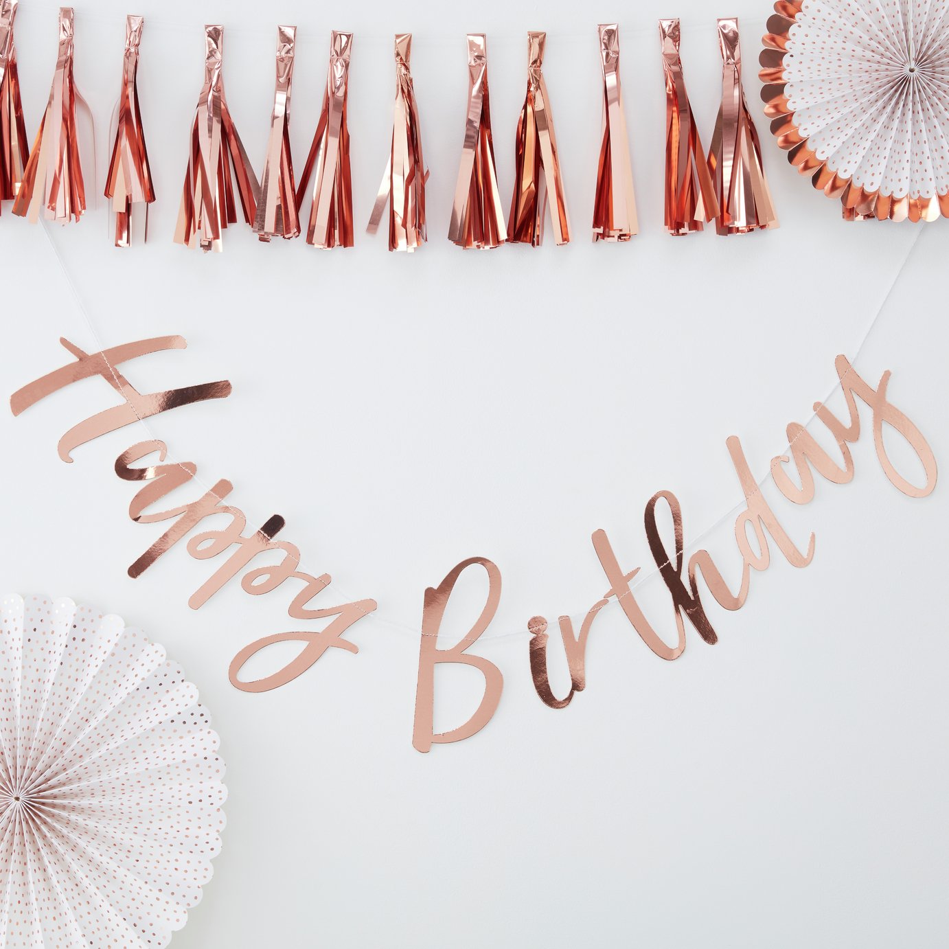 Ginger Ray Rose Gold Happy Birthday Bunting Review