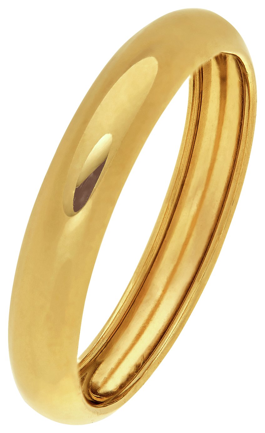 Revere 9ct Gold Rolled Edge Wedding Ring - N