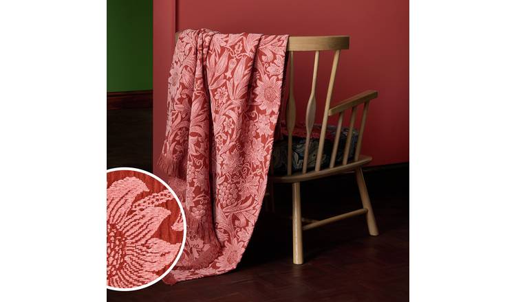 Habitat x Morris & Co. Sunflower Chenille Throw - 125x150cm