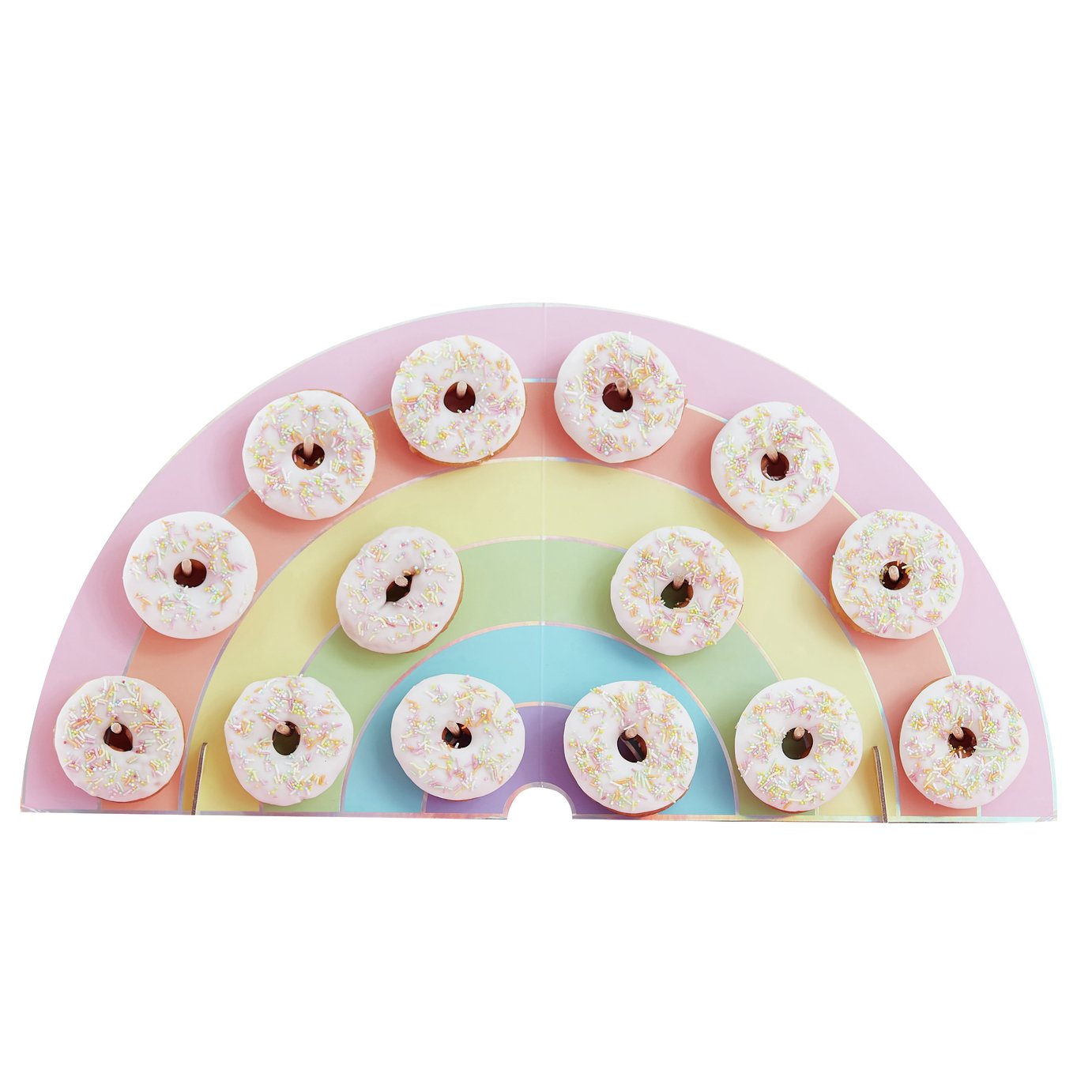 Ginger Ray Rainbow Donut Wall