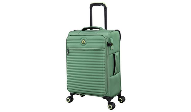 IT Luggage Expandable 8 Wheel Soft Suitcase - Small, Green
