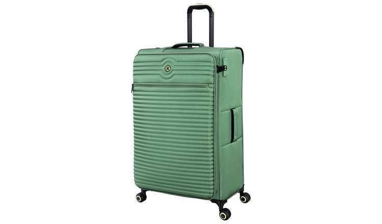 IT Luggage Expandable 8 Wheel Soft Suitcase - Large, Green