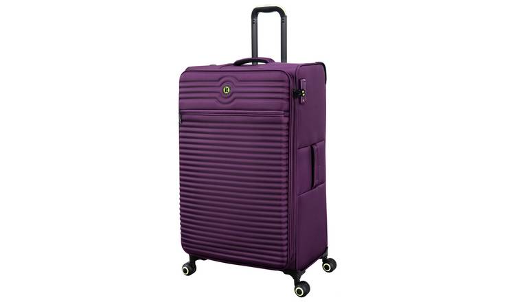 IT Luggage Expandable 8 Wheel Soft Suitcase - Large, Plum