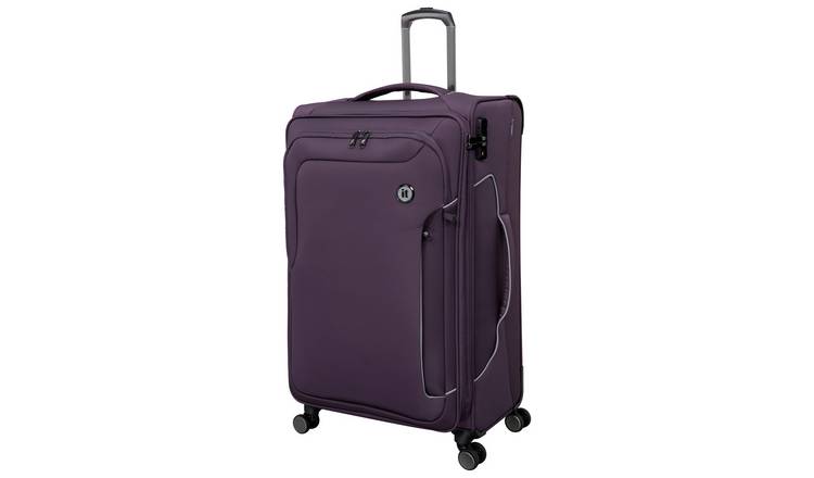 IT Luggage Expandable 8 Wheel Soft Suitcase - Large, Plum