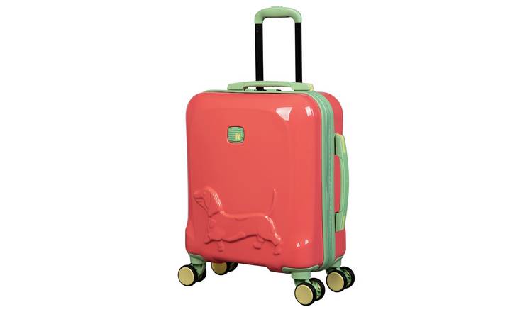 IT Luggage 8 Wheel Hard Kids Suitcase - Cabin, Coral