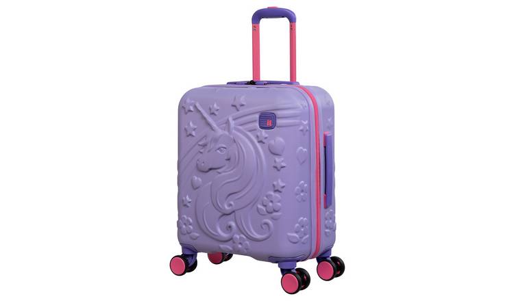 IT Luggage 8 Wheel Hard Kids Suitcase - Cabin, Lavender