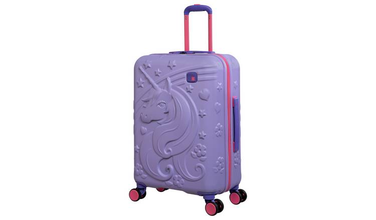 IT Luggage 8 Wheel Hard Kids Suitcase - Cabin, Lavender