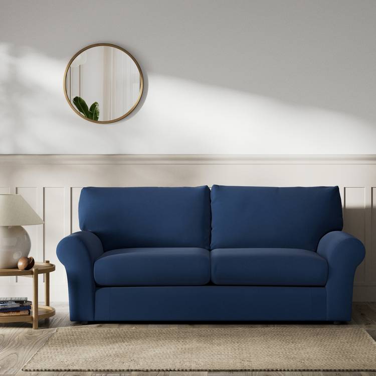 Habitat Molton Fabric 3 Seater Sofa - Navy 0