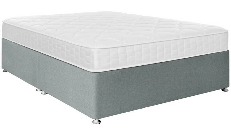 Argos Home Dalham Memory Kingsize 4 Drawer Divan Bed - Grey