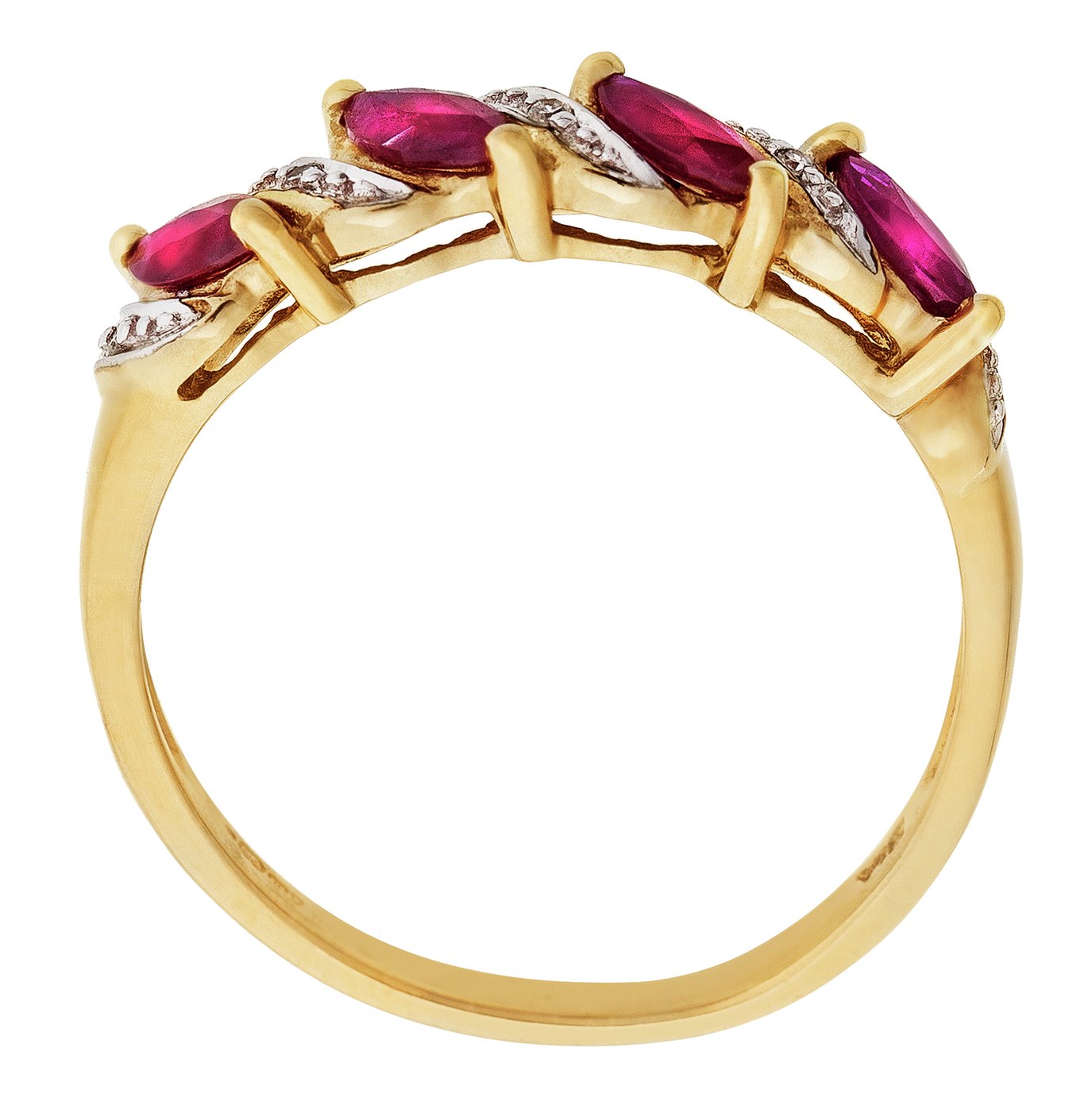 Revere 9ct Gold Ruby and 0.25ct Diamond Eternity Ring Review