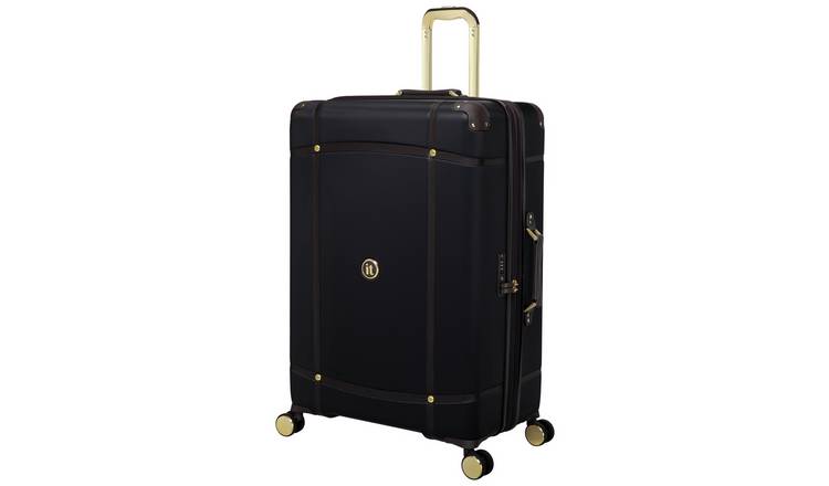 IT Luggage Expandable 8 Wheel Hard Suitcase - Large, Black