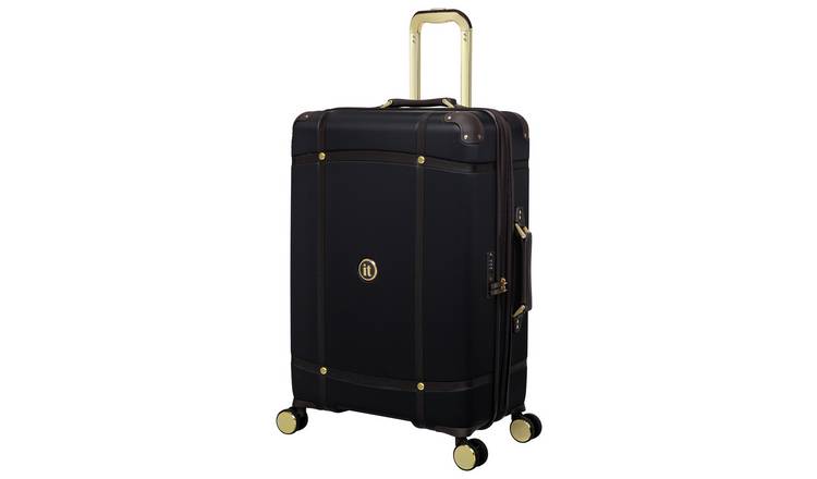 IT Luggage Expandable 8 Wheel Hard Suitcase - Medium, Black